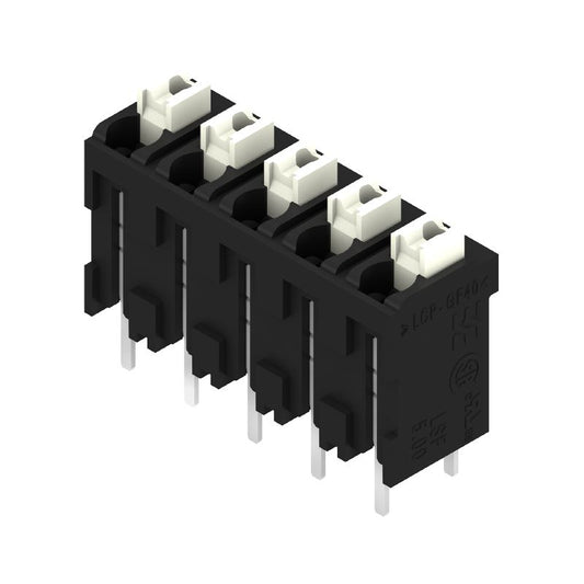1876160000 - 5-Pole PCB Terminal 3.5mm Pins, Black, 180° Orientation  (Pack of 175)