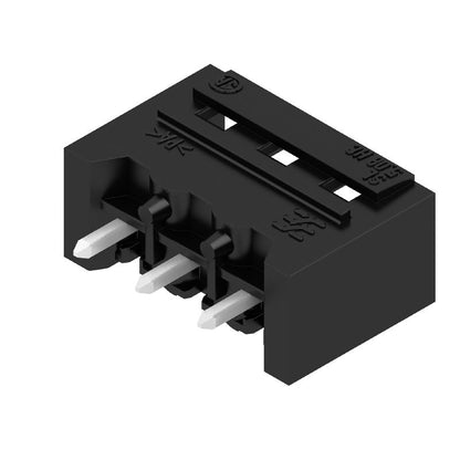 1148670000 - 5.08mm 3-Pole PCB Connector, Black THT Solder Header  (Pack of 100)