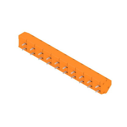 1953550000 - 10 Pole 10mm Terminal PCB, 135° Angle, Tension-Clamp  (Pack of 100)