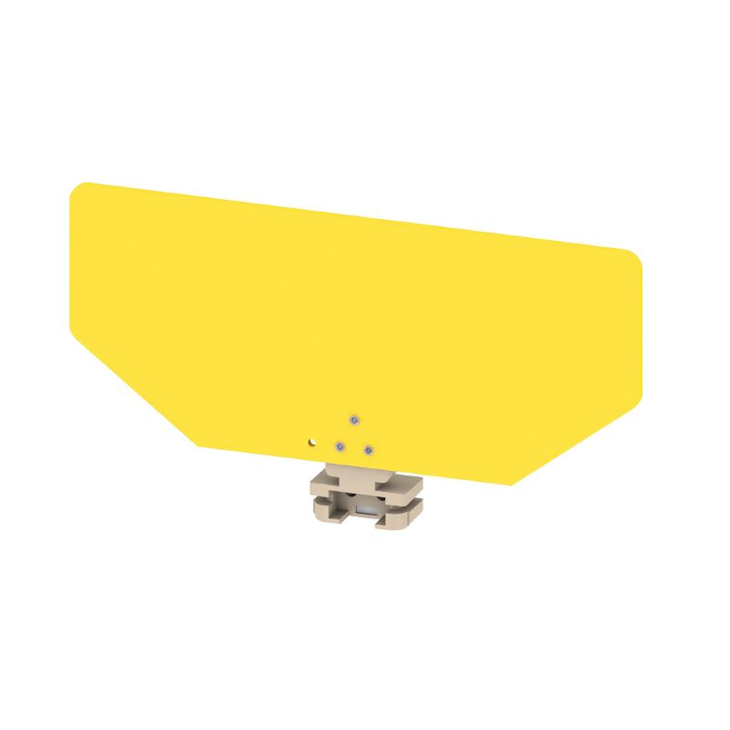 0205400000 - Yellow End & Partition Plate, 160mm Height, V-2 PA 66  (Pack of 10)