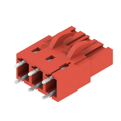 1510920000 - 5.08mm 3-Pole Red PCB Connector, THT Solder, 3.2mm Pins  (Pack of 120)