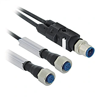 ZCBV001 - Durable M12 Connection Cable with Y Distributor, IP65/IP67 Protection