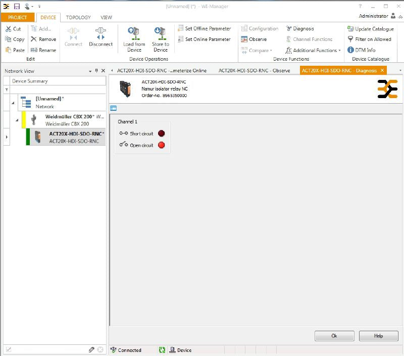 8965350000 - 1-Channel Isolating Switch Amplifier for NAMUR Sensors