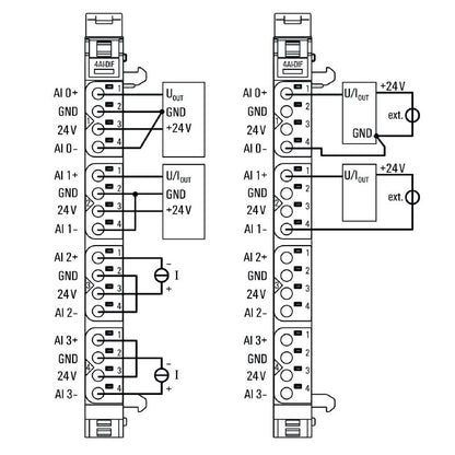 1993880000 - IP20 4-Channel 16-Bit Remote I/O Module for Analog Signals