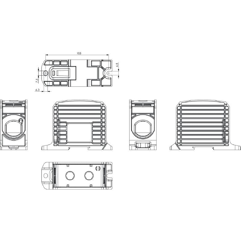 2502880000 - 300 mm² Brown Terminal, 520 A for Electrical Applications