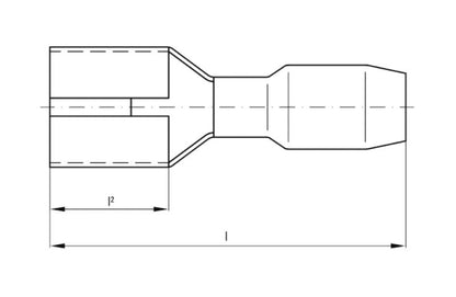 1491730000 - Blue Insulated Cable Lug for 1.5 mm² to 2.5 mm² Conductors  (Pack of 100)
