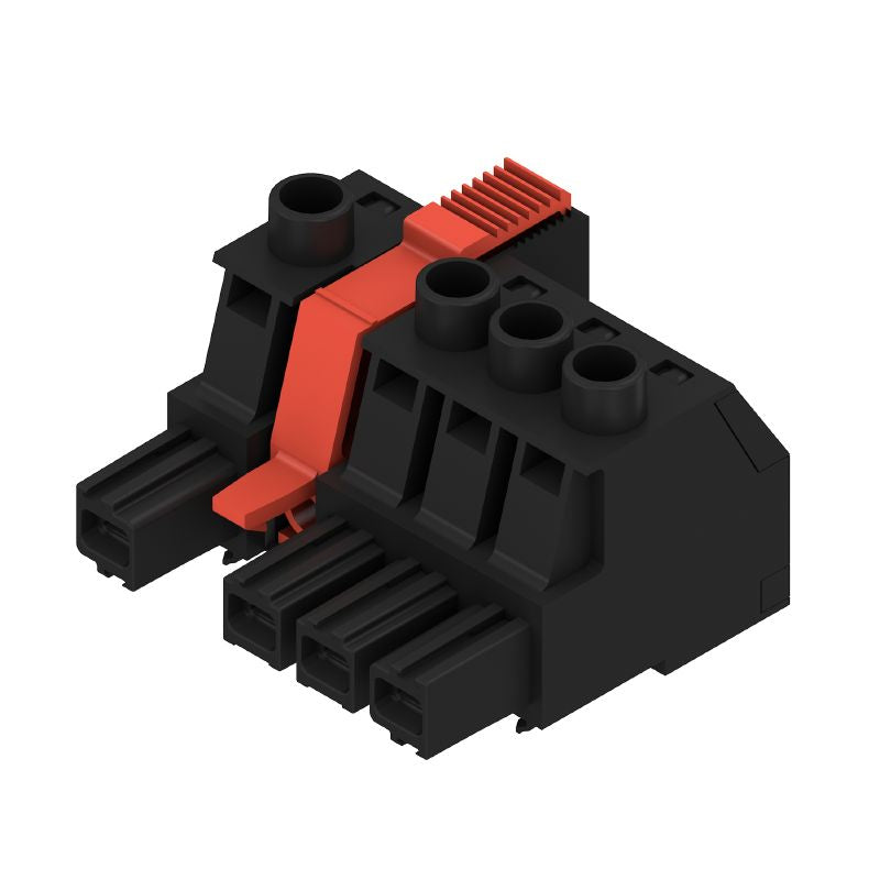 2729920000 - 10.16mm Pitch PCB Connector, 4-Pole Clamping Yoke, 180° Angle  (Pack of 18)