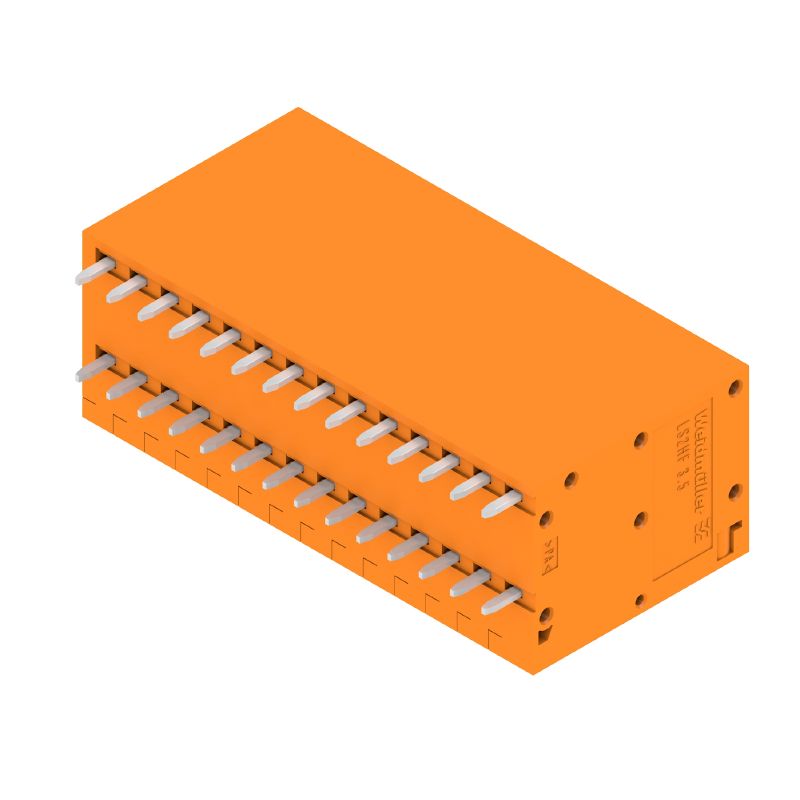 2001060000 - 3.50mm Orange PCB Terminal, 28 Poles, 90° Configuration  (Pack of 20)