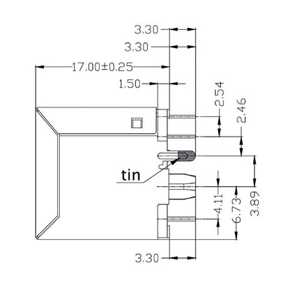 1534760000 - 10-Pole PCB Connector with Nickel-Plated Shield for Durable Assembly  (Pack of 120)