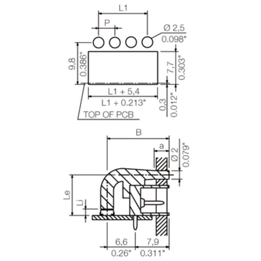 1979750000 - 8-Pole Transparent PCB Connector, RoHS Compliant  (Pack of 50)