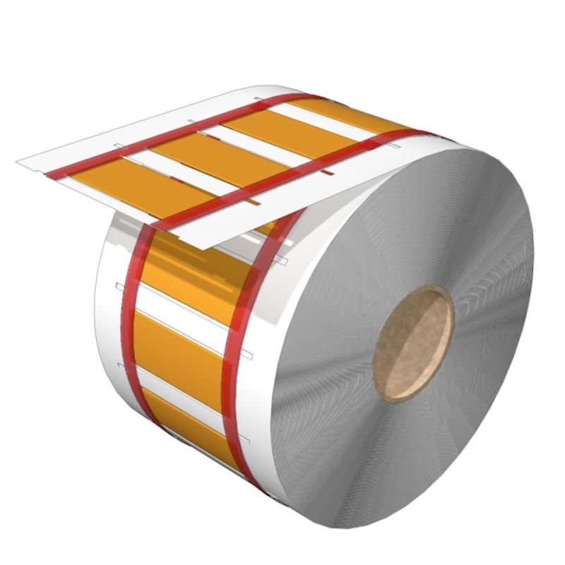 2621850000 - Yellow Polyolefine Marker for 6.4-12.7mm Conductors, 49.8x19.9mm  (Pack of 500)