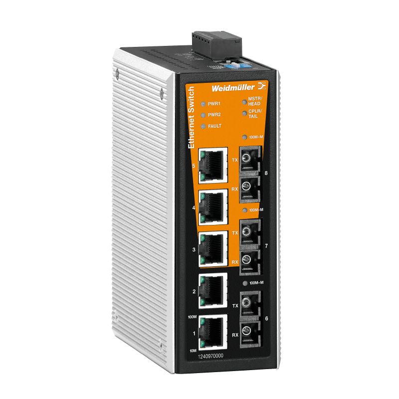 1345240000 - Managed Network Switch with 5 RJ45 & SC Ports, IP30 Rated