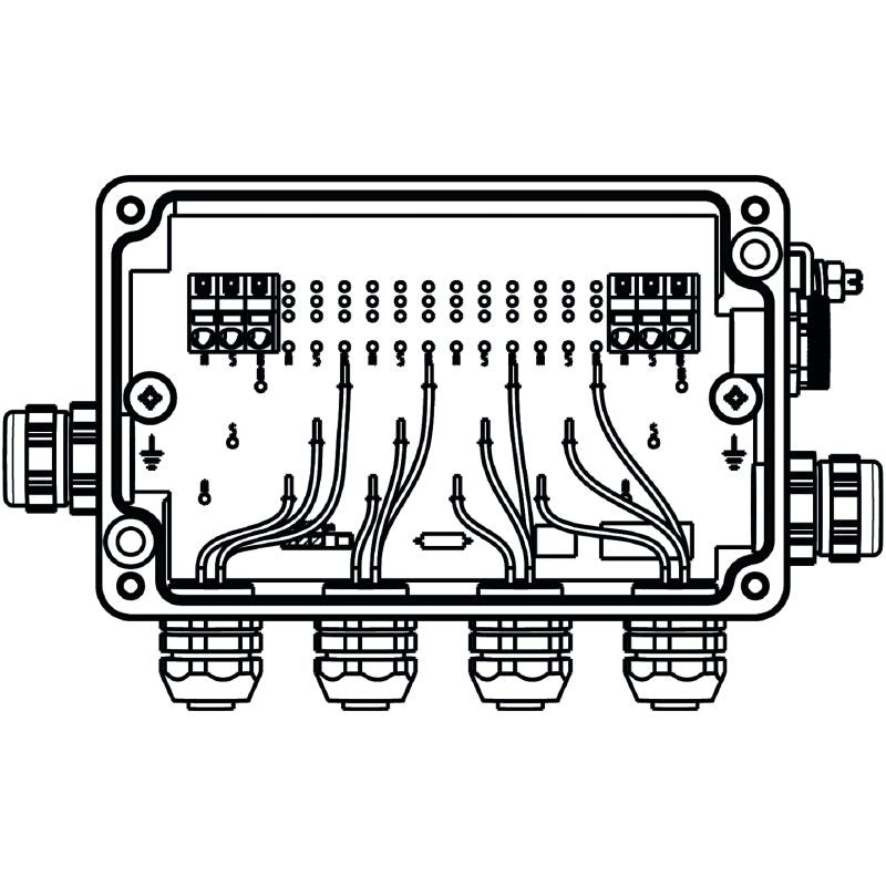 8564080000 - IP66 4-Way Fieldbus Distributor for Profibus & Foundation H1