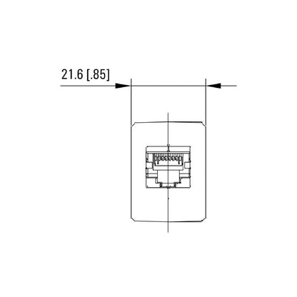 1400620000 - IP67 M12 to RJ45 Adapter, Class EA, Zinc Diecast