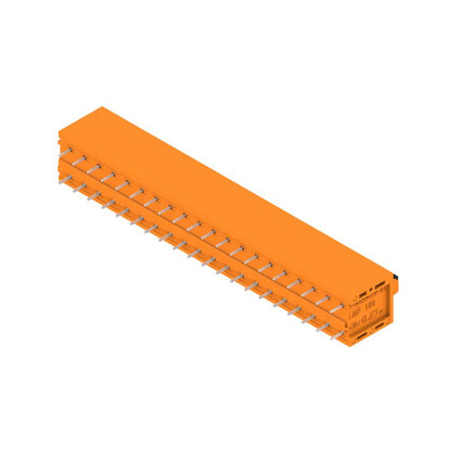 1330380000 - 5.00mm PCB Terminal, 20 Poles, 180° Design, Orange  (Pack of 15)