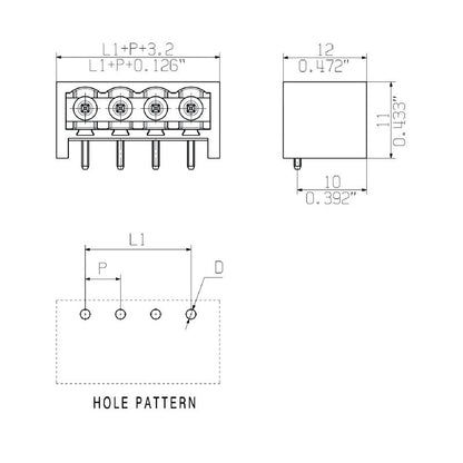 1915250000 - 5.08mm 8-Pole Black PCB Header Connector, THT/THR Solder  (Pack of 285)