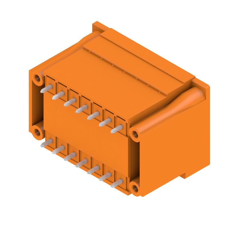1030490000 - 3.81mm 14-Pole Male PCB Connector, 180° Angle, Orange  (Pack of 32)