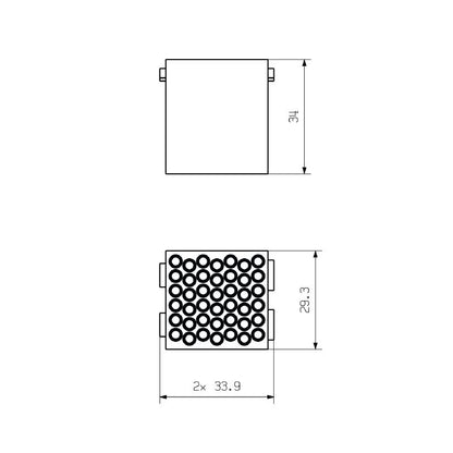 3011270000 - 42-Pole RoHS Module, 150V, 10A, Polycarbonate Construction