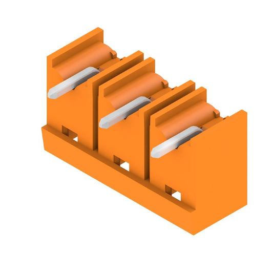 1472490000 - 7.62mm Orange PCB Connector with 270° Elbow, 3 Poles  (Pack of 100)