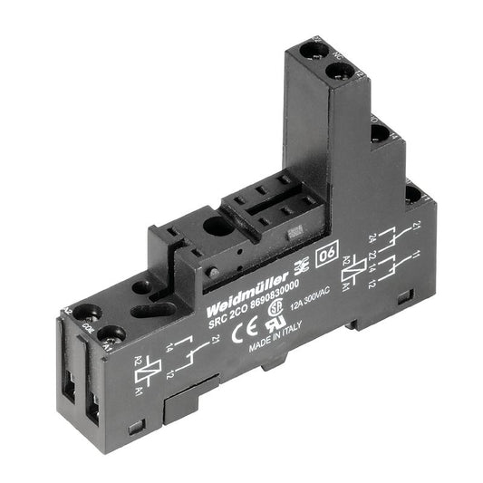 8690840000 - Single Contact Relay Socket 15.5mm x 77mm, UL508 Compliant  (Pack of 10)