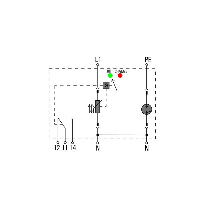 1352270000 - 280V Surge Protection Device, 12.5KA Voltage Safety