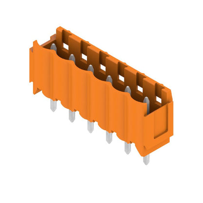 1582050000 - 5mm 6-Pole PCB Connector with 4.5mm Solder Pins, Orange  (Pack of 50)