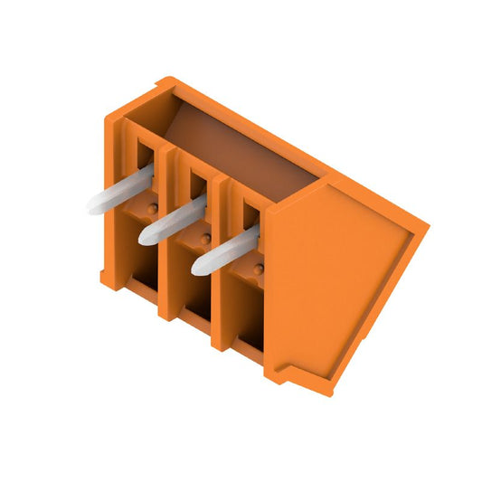 1975770000 - 3.81mm Orange PCB Connector, 3 Poles, 135° Angle  (Pack of 50)