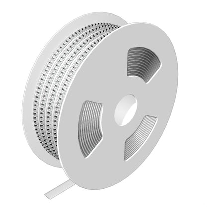 2619860000 - White 12x6mm Terminal Marker, RoHS Compliant, for Compatible Printers  (Pack of 4500)