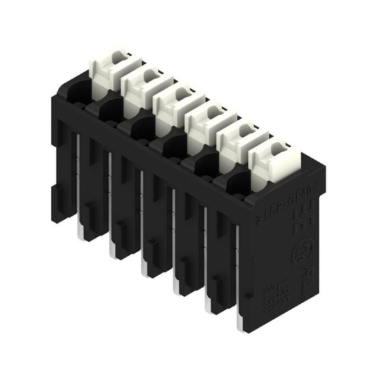 1870680000 - 3.50mm Pitch Black Circuit Board Terminals, 6 Poles, 180-Degree Angle  (Pack of 25)