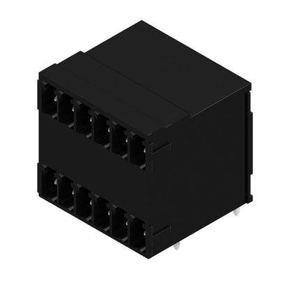 1973140000 - 3.81mm Male Header Connector, 12 Poles, THT Solder, Black  (Pack of 48)