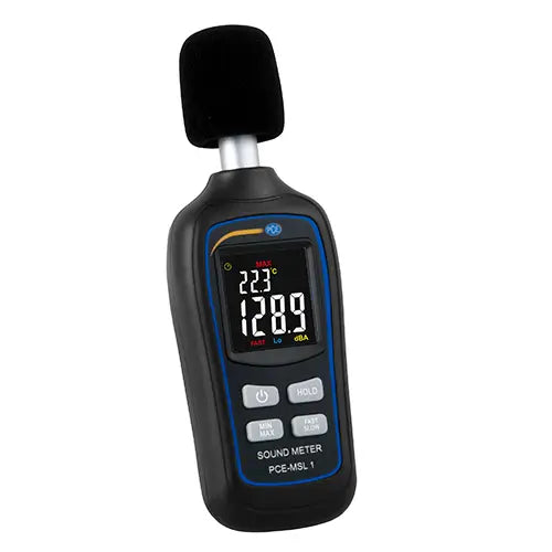 PCE-MSL 1 - Backlit Decibel Meter with Temperature Measurement