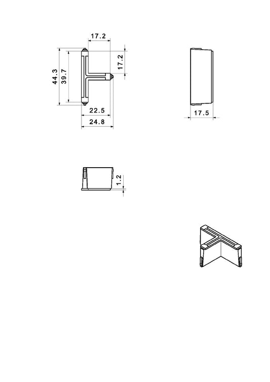 2584300000 - IP66 Cable Entry System, 25mm Height, Reinforced Polyamide  (Pack of 5)
