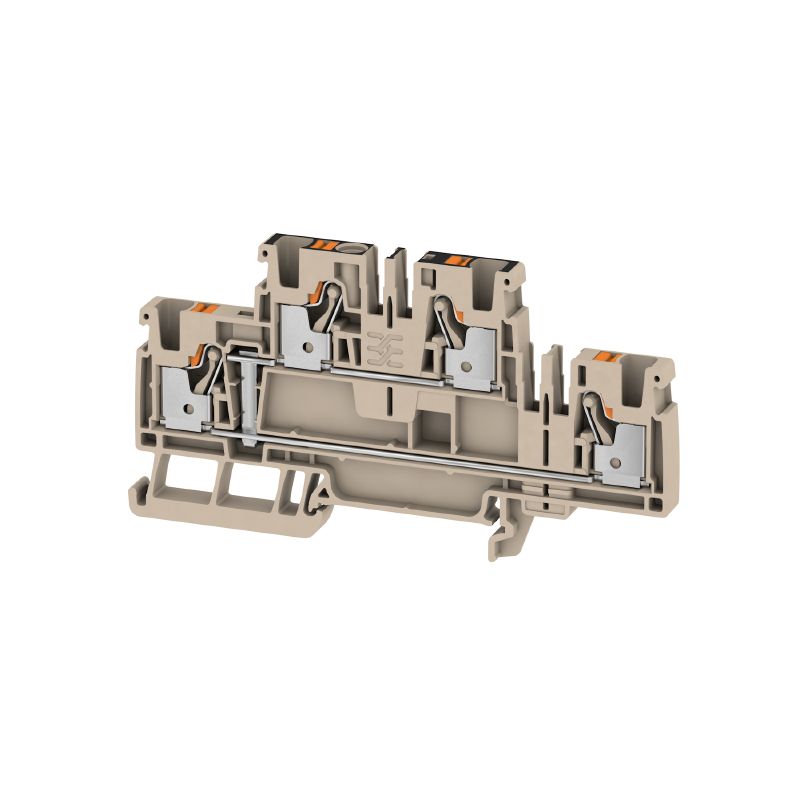 2540020000 - Double-Tier 32A Feed-Through Terminal, 800V, Dark Beige  (Pack of 50)