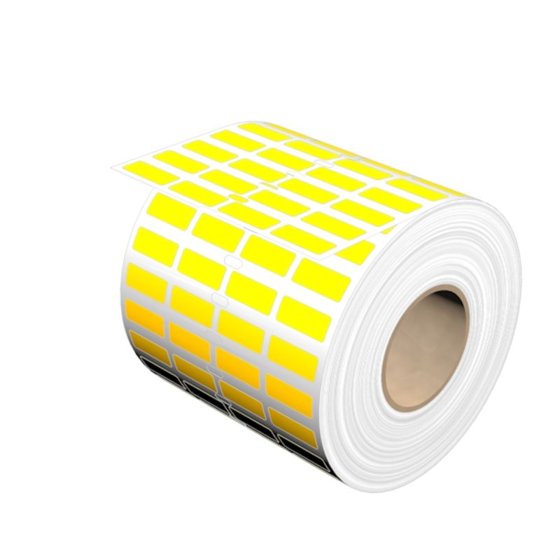 1059880000 - 8x20mm Yellow Cotton Device Marker with Rubber Adhesive