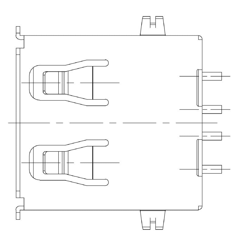 2563720000 - 90° USB 2.0 Type A Connector for PCB Assemblies  (Pack of 100)