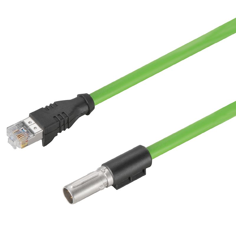 2450490050 - 0.5m Halogen-Free Cat. 5e Network Cable, PUR Sheath