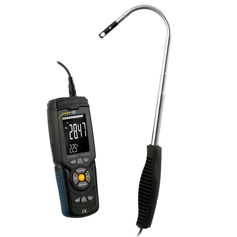 PCE-HWA 30 - Hot Wire Thermometer with Data Logger & Telescopic Arm
