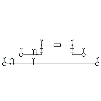 2894000000 - Black 4mm² Fuse Terminal for TS 35 Rail, 6.3A, 500V  (Pack of 50)