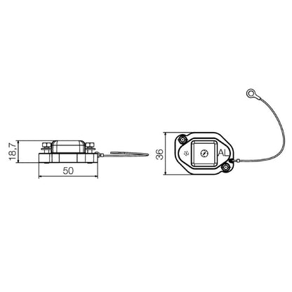 1083110000 - HDC IP68 Clamping Yoke Cover for 1-Size Enclosures