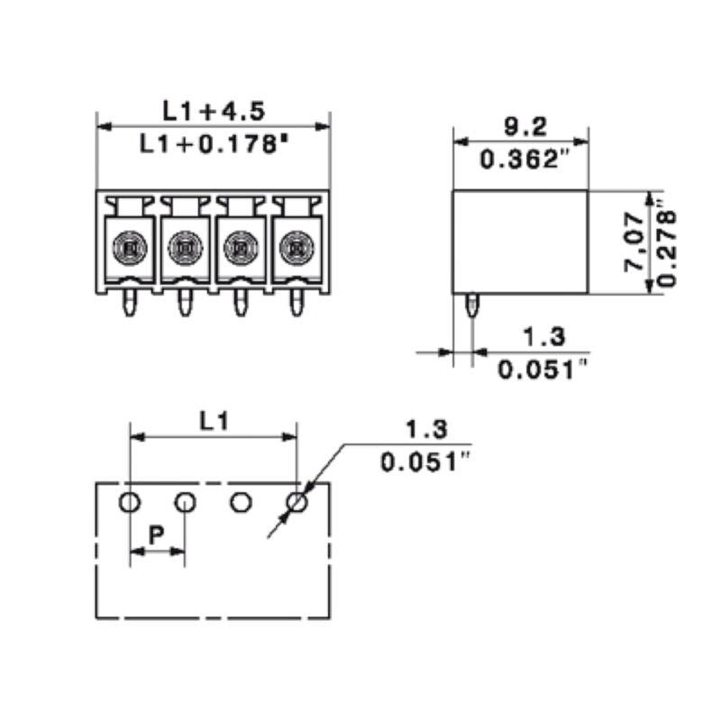 1863220000 - 3.81mm Male Header Connector with 10 Poles, Black Finish  (Pack of 400)