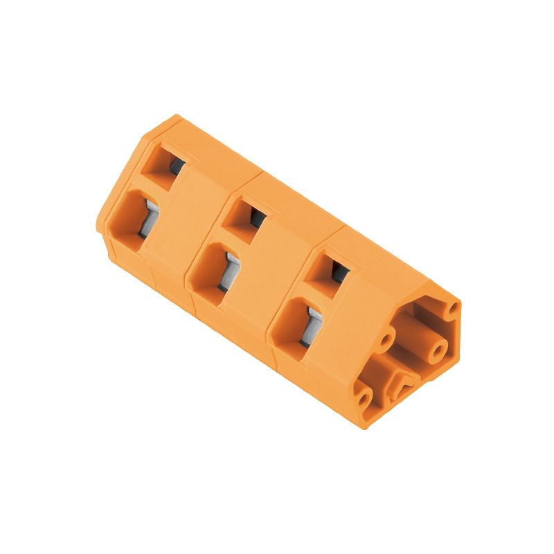 1953480000 - Orange 3-Pole PCB Terminals, 10mm Spacing, 3.5mm Solder Pin  (Pack of 100)