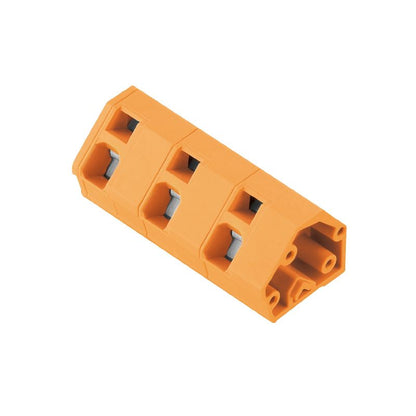 1953480000 - Orange 3-Pole PCB Terminals, 10mm Spacing, 3.5mm Solder Pin  (Pack of 100)