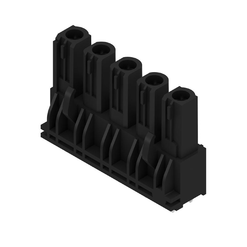 1122100000 - 5-Pole Black PCB Plug-In Connector, 7.62mm, 180° Orientation  (Pack of 48)