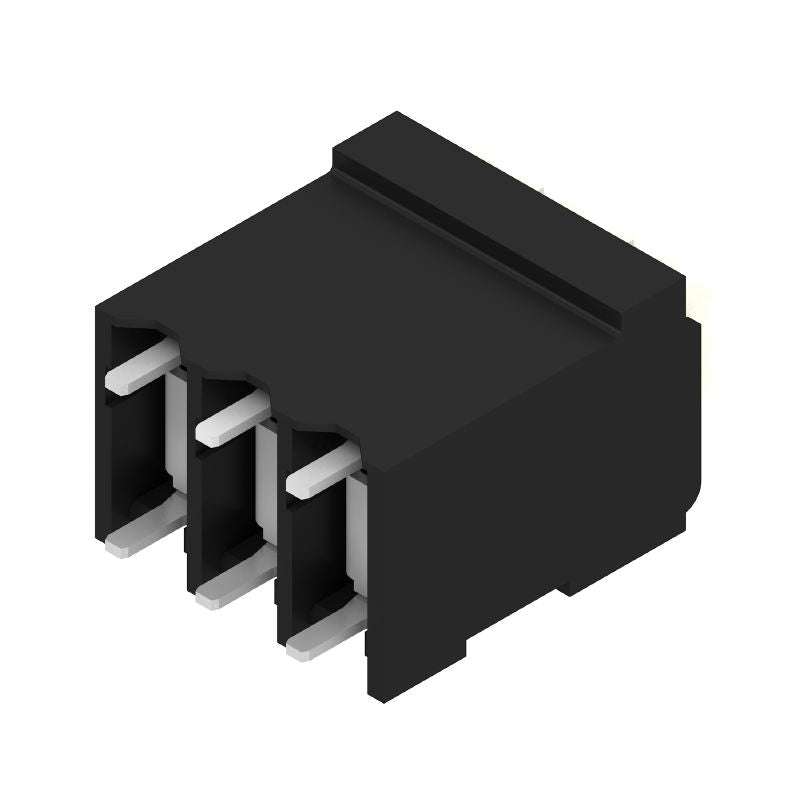 1874300000 - 3-Pole 3.50mm PCB Terminal with 180° Outlet, Black  (Pack of 175)