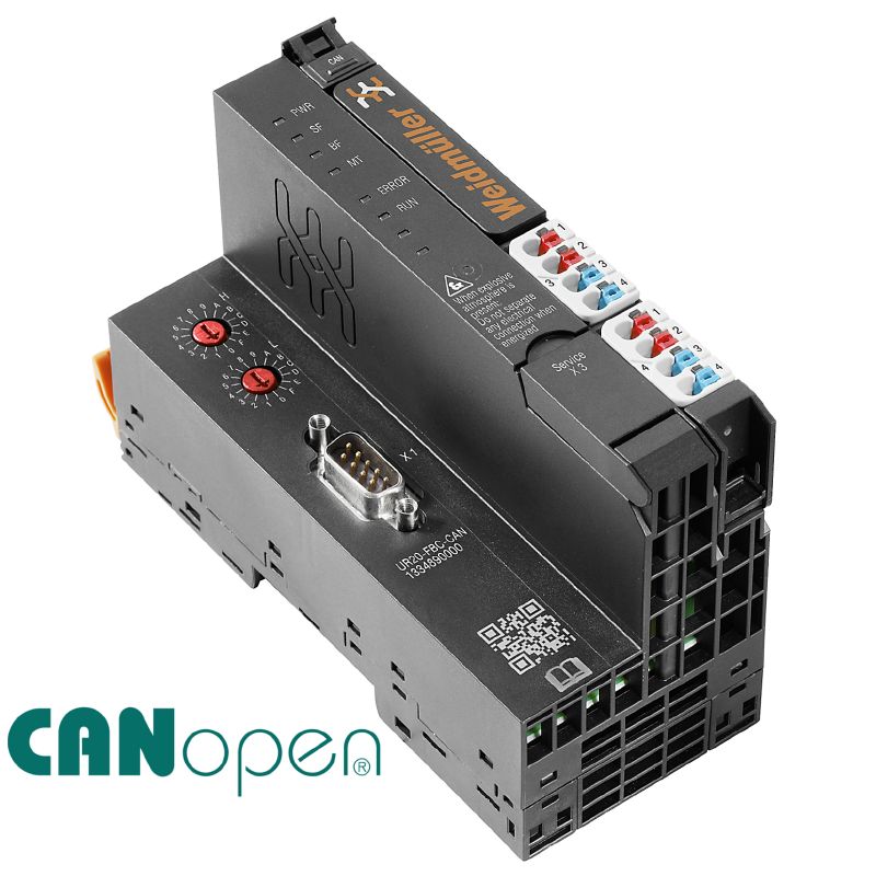1334890000 - IP20 Remote I/O Coupler, 76mm x 120mm, CANopen Compatible