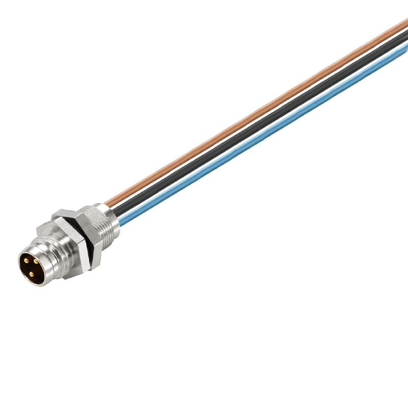 1467590000 - RoHS Compliant 0.2m M8 Connector, 8 Poles, Straight Pin