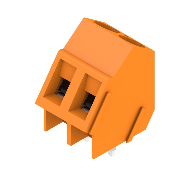 1715350000 - 5mm PCB Terminal, 135° Angle, Tinned, 2 Poles, 500 Units  (Pack of 500)