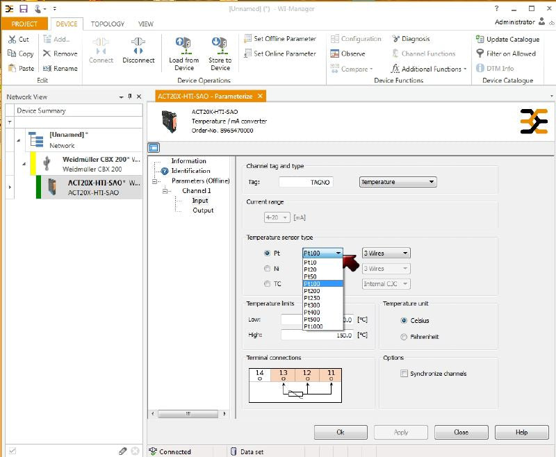 2456180000 - Dual-Channel Analog Isolating Converter with Diagnostics