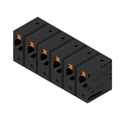 2500660000 - 15mm 6-Pole Printed Circuit Board Terminal Block, Black  (Pack of 10)