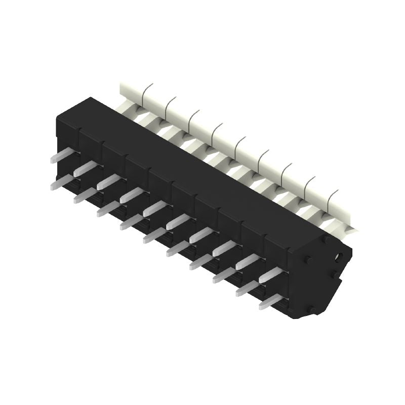 1811590000 - 10-Pole 5mm PCB Terminal with 135° Angle and Tension Clamp  (Pack of 100)